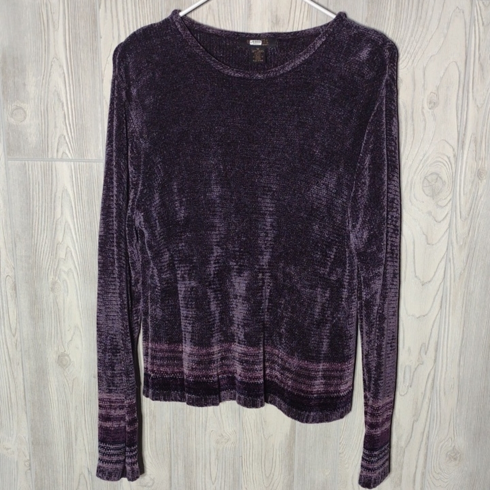 Gorgeous VTG Purple Chenille Sweater